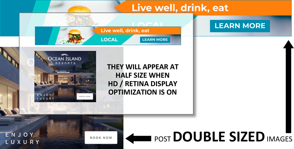 email signature banners - double sized