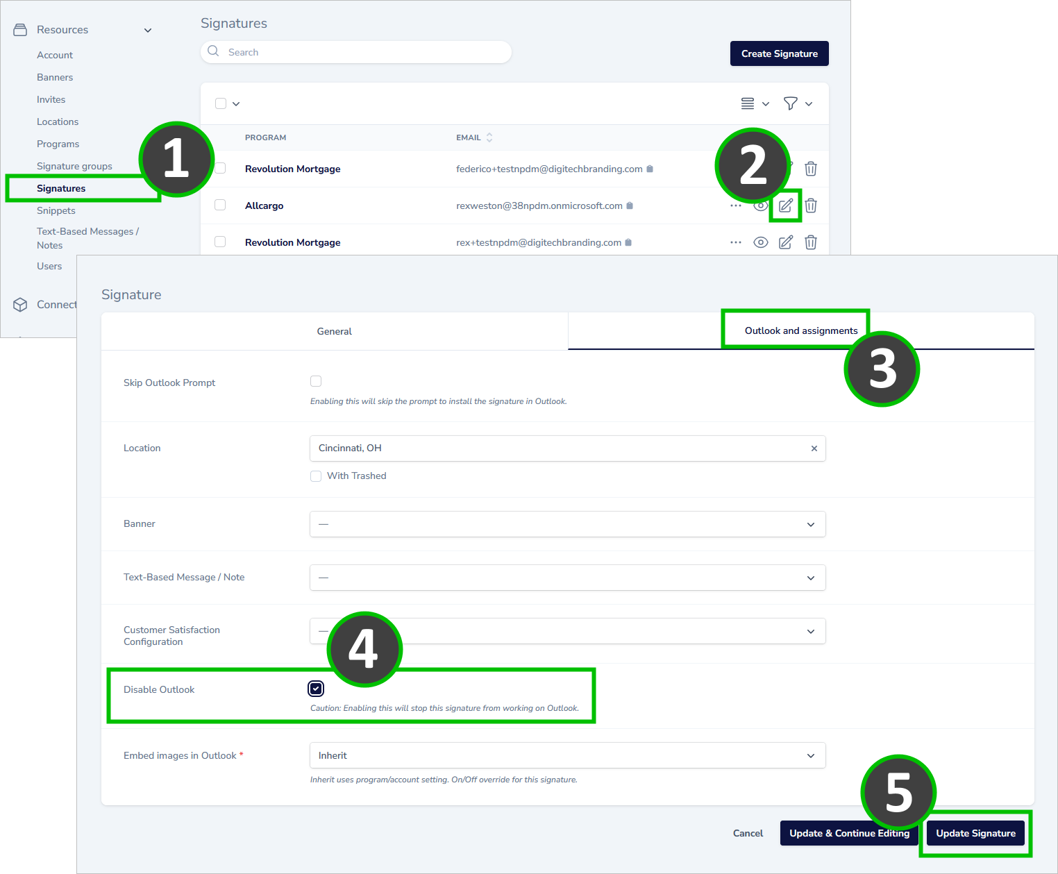 email signature add-in supported email clients