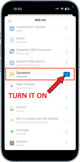 activate the add-in on iphone_instructions