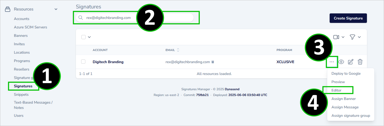 request disable signature feature