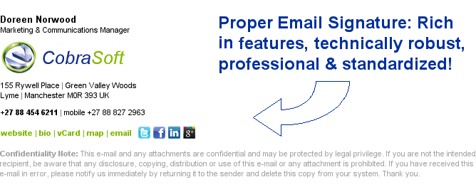 Proper Email Signature