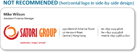 Poor Design Concepts for Email Signatures