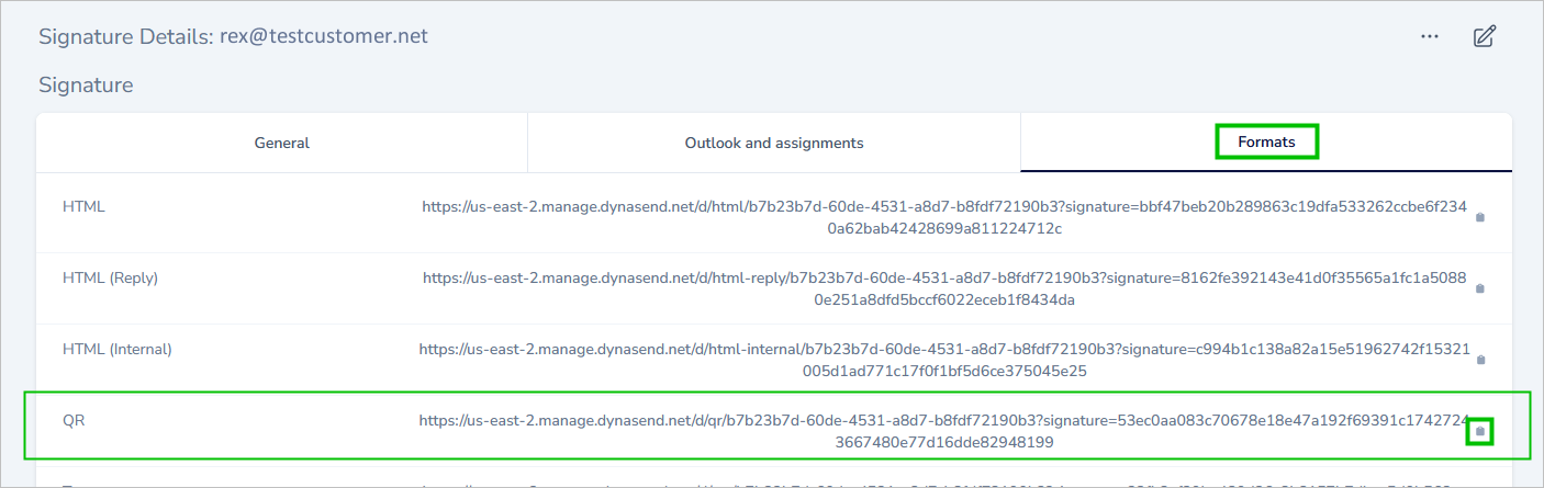 managers email signature dashboard functionality - qr code 2