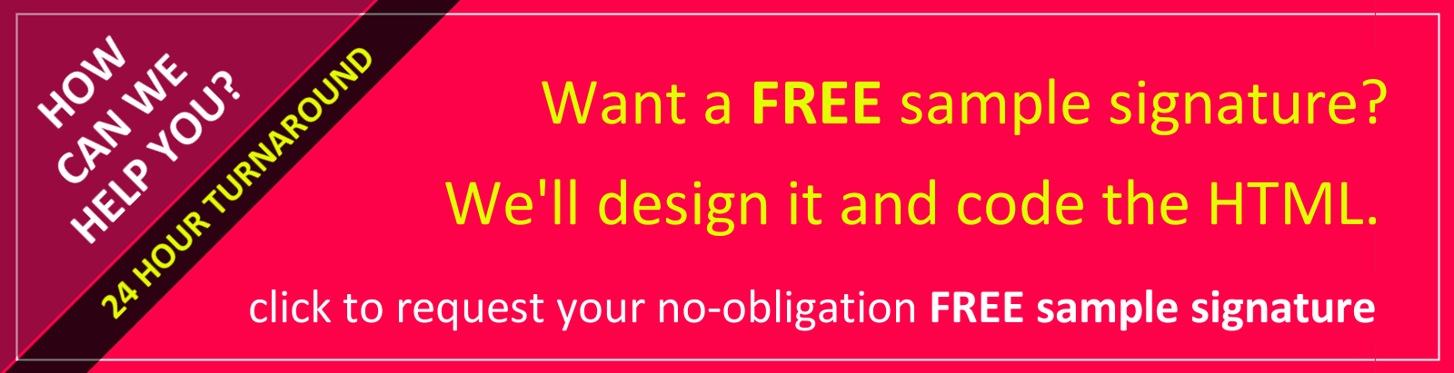 Let us provide a sample signature