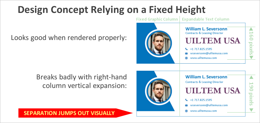 Email Signature Poor Design