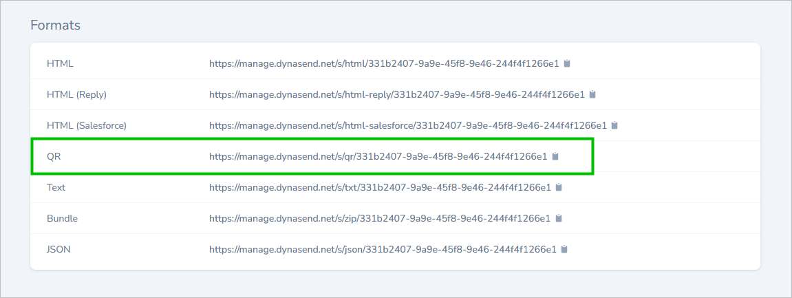 managers email signature dashboard functionality - qr code 3