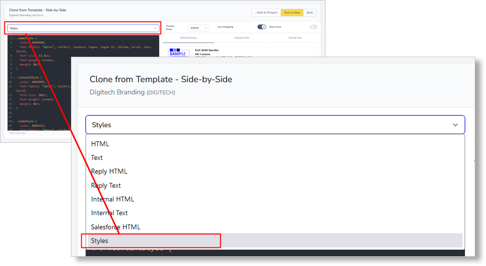 email signature program quick start process - the form