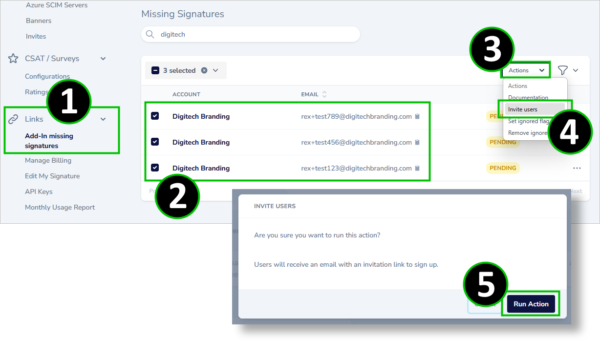 send invites to missing users
