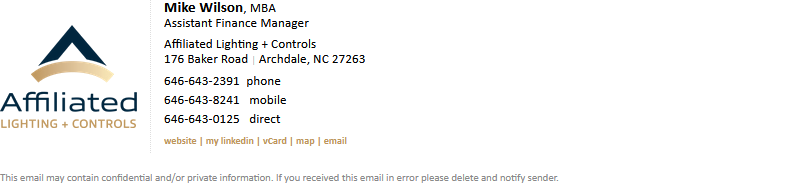 Custom business email signature sample 1