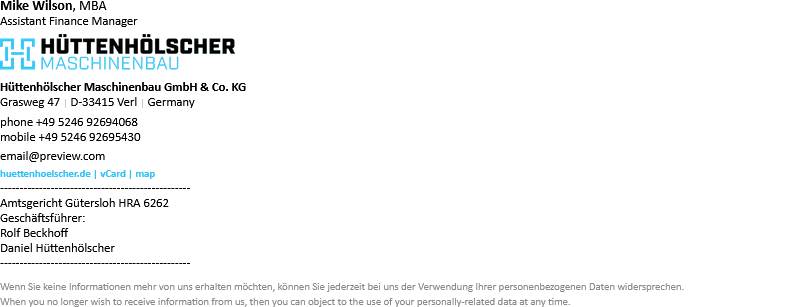 Custom business email signature sample 11