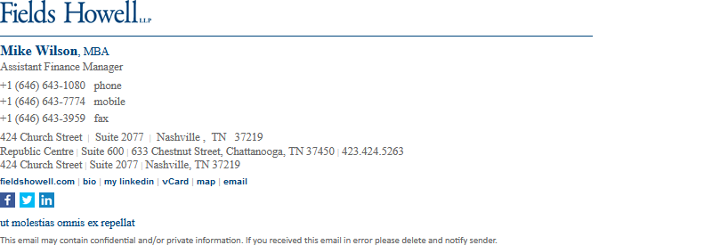 Custom business email signature sample 18
