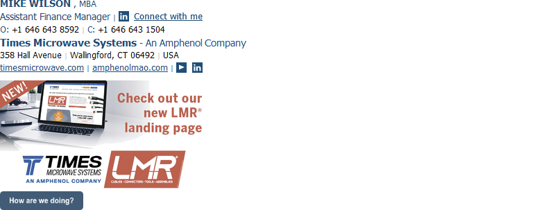 Custom business email signature sample 20