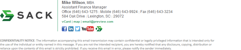 Custom business email signature sample 22