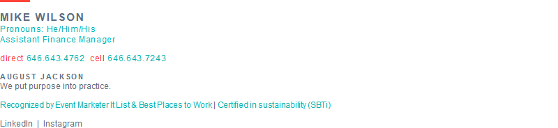 Custom business email signature sample 34