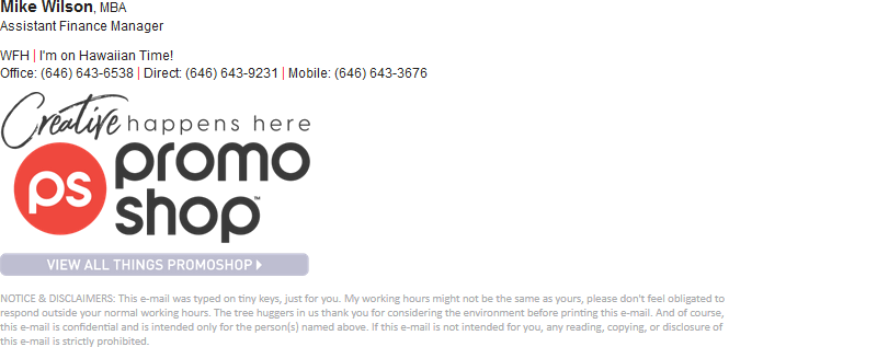 Custom business email signature sample 4
