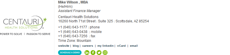 Custom business email signature sample 41