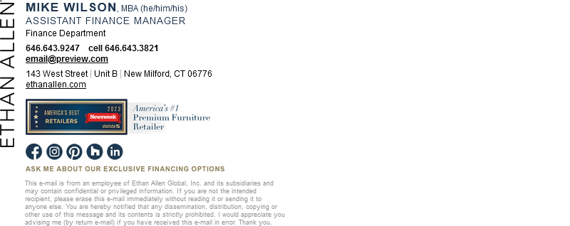 Custom business email signature sample 42