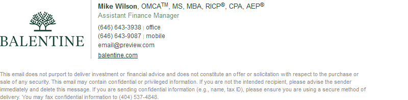 Custom business email signature sample 53