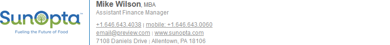 Custom business email signature sample 61