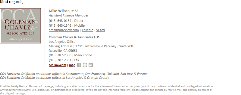 Custom business email signature sample 73