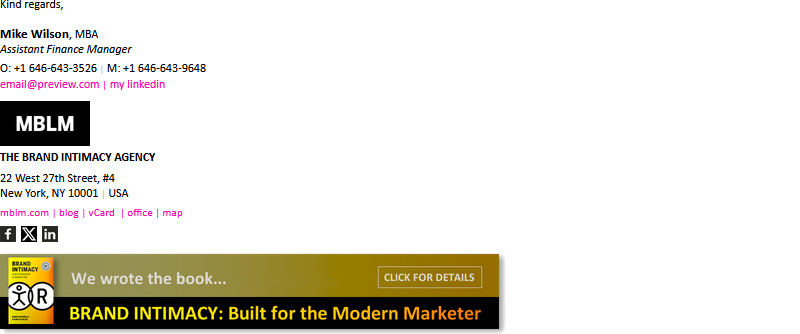 Custom business email signature sample 74